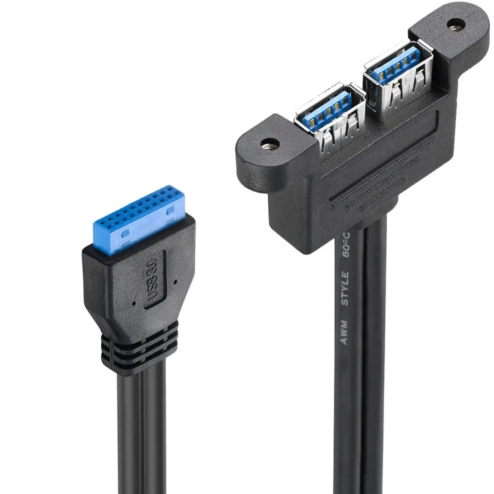 Материнская плата lballist с 20Pin на Dual USB 3 0 гнездовой кабель экранированный винтовым