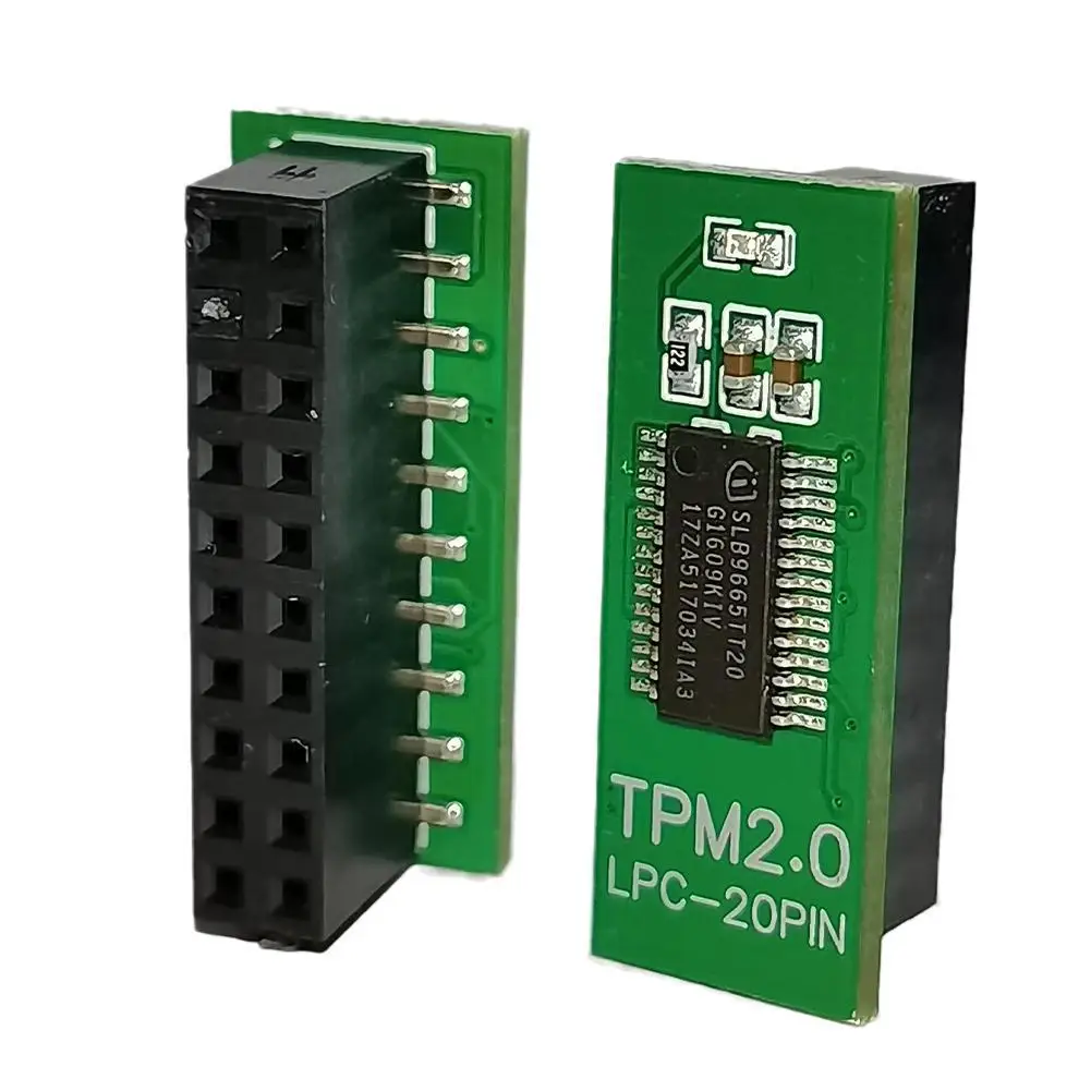 

1PC TPM 2.0 Encryption Security Module Board Remote Card Supports Multi-brand Motherboard 12 14 18 20-1pin Pin Dedicated Board