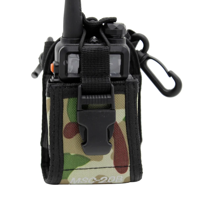 Camo Портативный Радио Чехол иди и болтай Walkie Talkie “иди и сумка кобура для Kenwood Motorola BaoFeng UV-5R UV-6R UV-9R UV-82 BF-888S двухстороннее радио мешок - Цвет: Camo