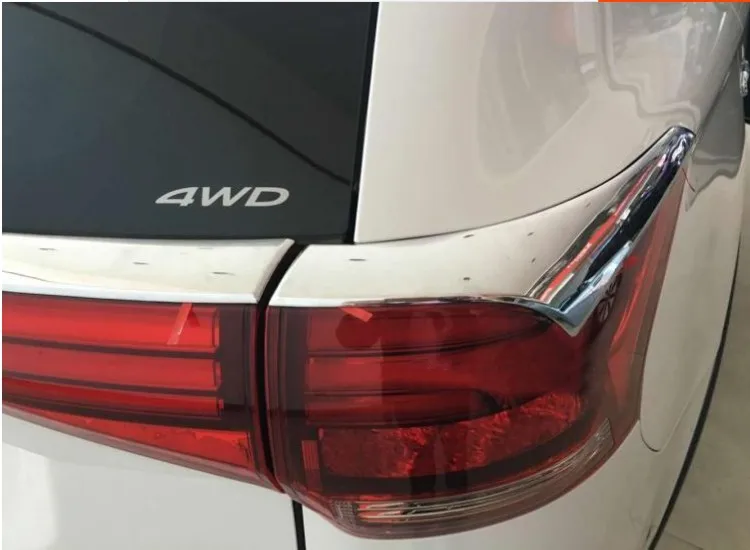 Для Mitsubishi Outlander 2016 2017 2018 2019 Задние световые полосы ABS хромированный пластик