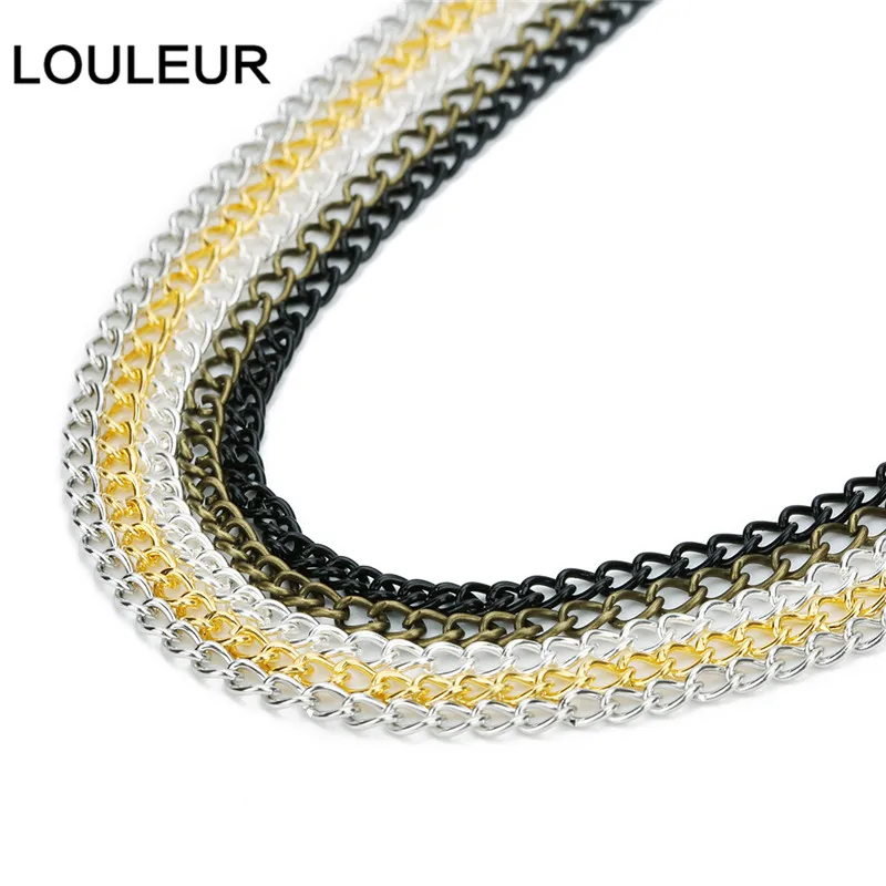 Цепочка металлическая 10 м/лот 3 х4 мм|black necklace chain|chain bulkblack iron chain |