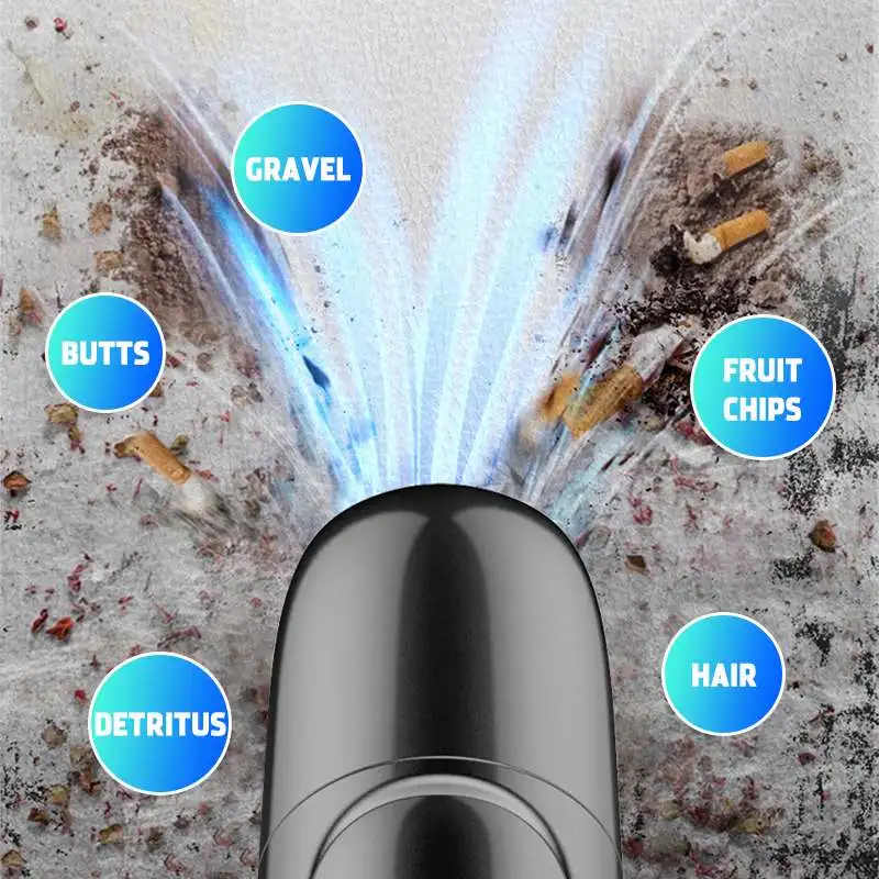 

120W 6000PA Home Handheld Vacuum Cleaner Robot HEPA Filter Wet&Dry Use Portable Powerful Cleaner for Car Home Computer Cleaning