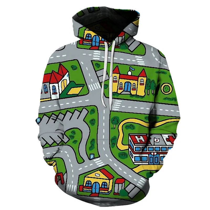 

Fun casual men's hoodie 2021 men's sweatshirt 3d desert streetwear hoodie