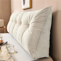 super soft home bedroom triangle bedside filling cushion removable washable sofa bed back support tatami pillow lumbar backrest