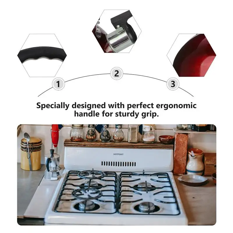 3L Нержавеющая сталь чайник со свистком Чай бытовой Кухня с плоским дном звук