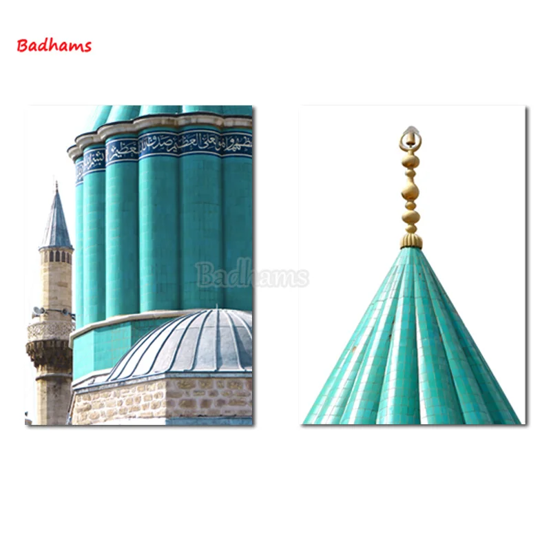 

Poster Aesthetic Printing Canvas Frameless Painting Building Roof European Dome Home Decoration Accessories Painting