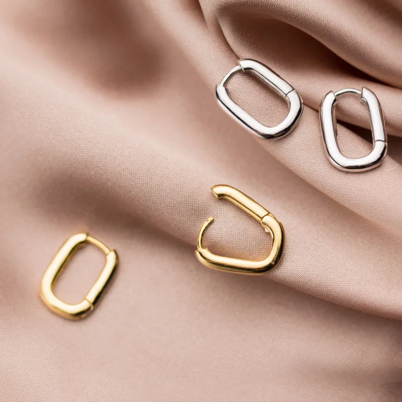 

Vintage Simple U Shape Geometric Hook Earring for Women Metal New Popular Fashion Jewelry Bride Friends Party Wedding Gifts