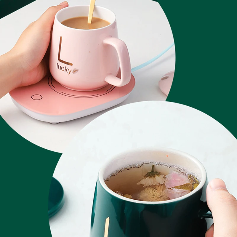 

55 Degree Constant Temperature Cup Office Home Coffee Mug Warmer Smart Thermostatic Coasters Mugs and Warmer Pad JS23