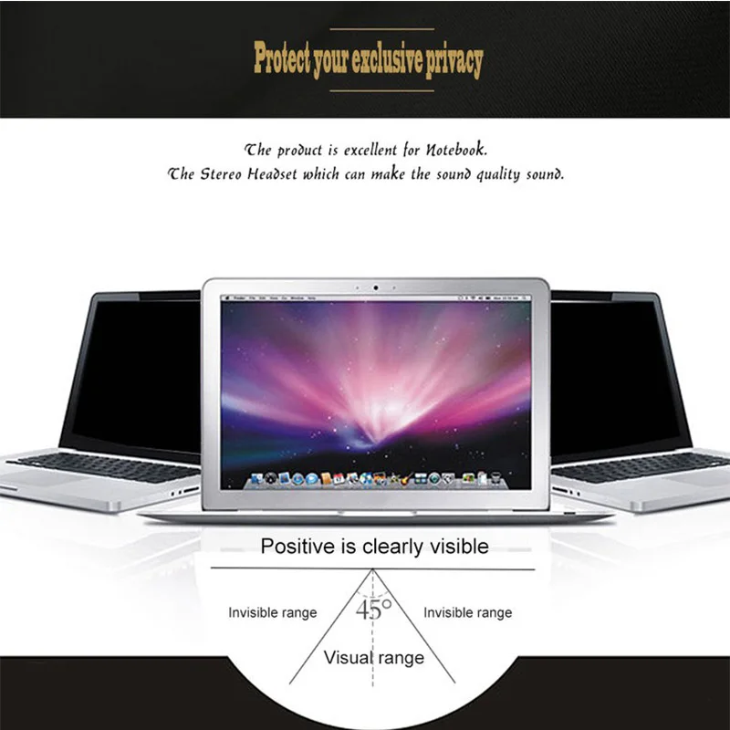 100% новый и высококачественный 14-дюймовый фильтр для конфиденциальности экрана