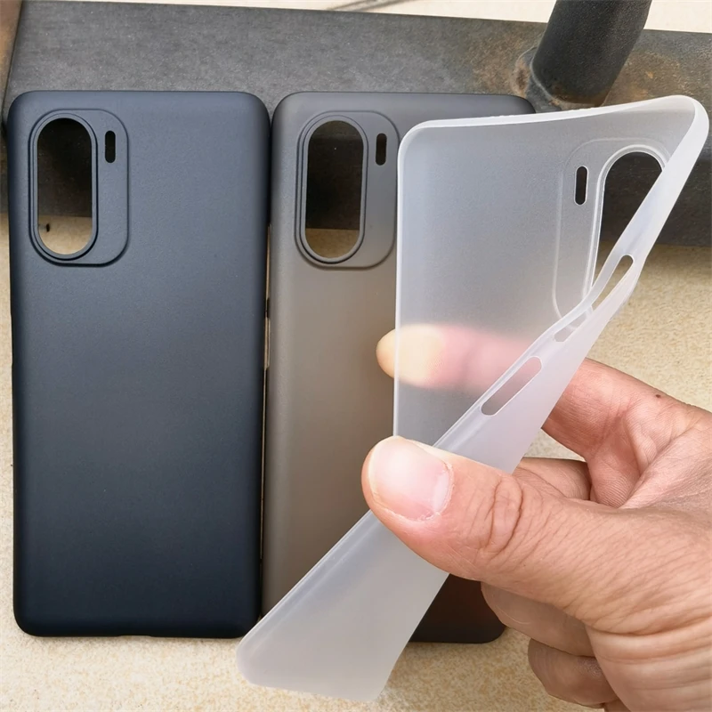 

Case For Poco F3 Slim Super Thin Ultra Thin Plastic Protective Cover