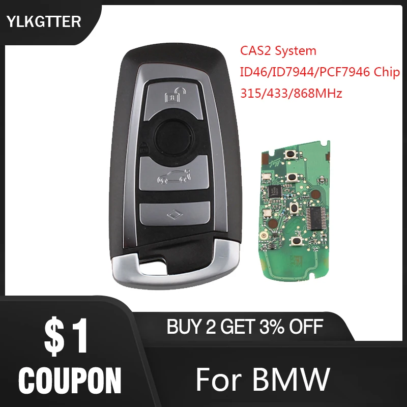 YLKGTTER 4 кнопочный пульт дистанционного управления подходит для BMW X3 X5 Z3 Z4 Z8 3/5/6/7