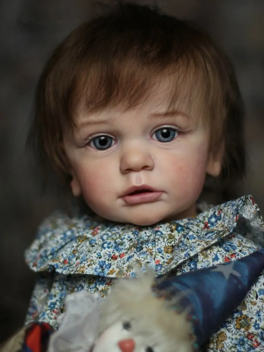 

60 CM Finished 3D-Paint Skin Reborn Baby Toddler Doll For Girl Cloth Body Toy Realistic Silicone Princess Toddler Alive Bebe