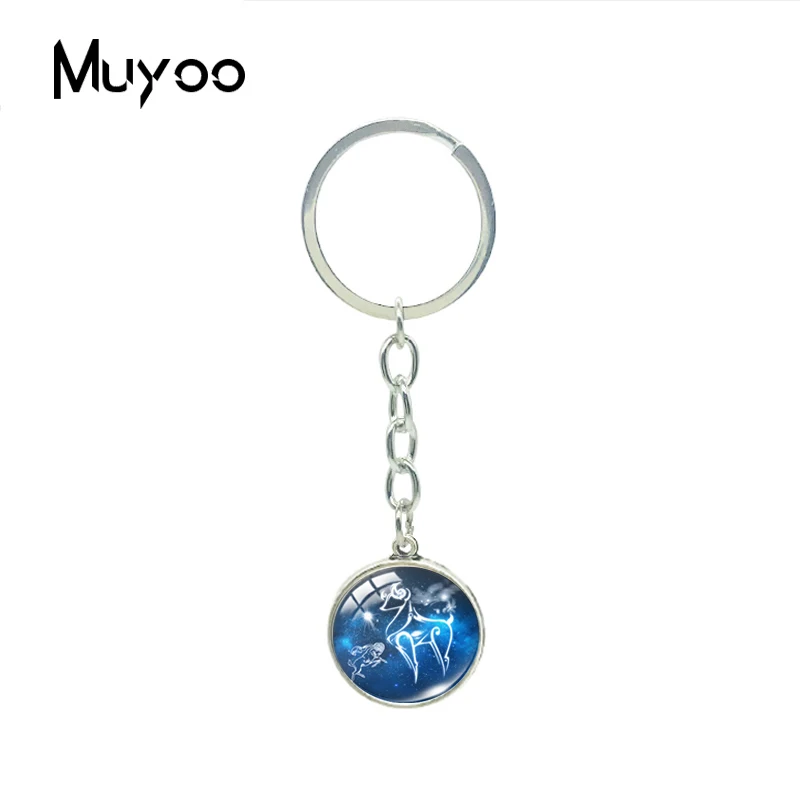 Модный милый мультяшный гороскоп Девы Знаки зодиака стеклянный кабошон