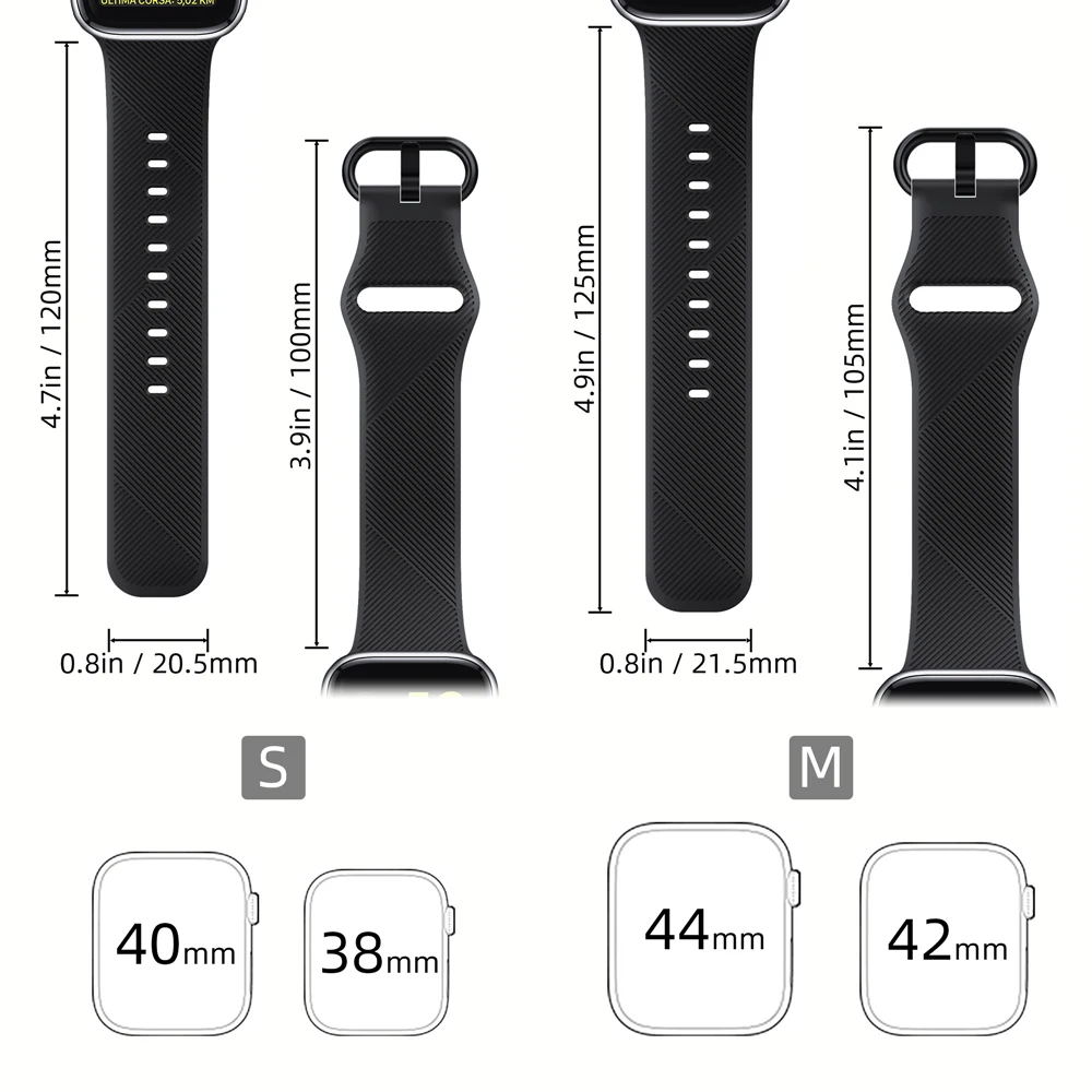 

Sport strap for Apple watch band 44 mm 40mm iWatch band 38mm 42mm Liquid Silicone watchband bracelet Apple watch 5 4 3 2 1 44 40