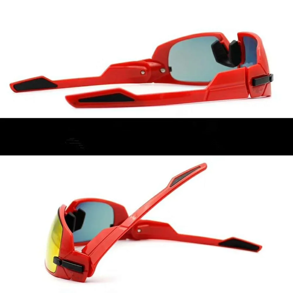 

2018New Polarized Lens Cycling Sunglasses Eyewear TR90 Cycling Bicycle Men's Cycling Sport Glasses Cycling Goggles 3 Lens