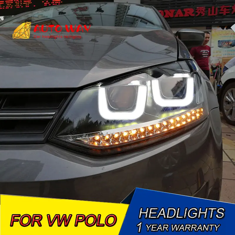 Автомобильный Стайлинг светодиодный чехол HID для фар Rio VW Polo 2009 2015 биксеноновые