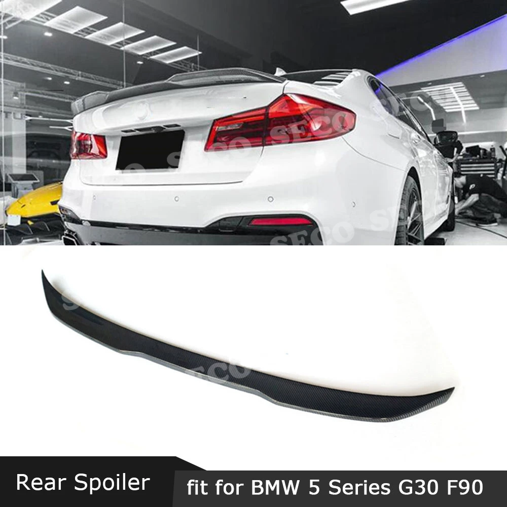 Для BMW 5 серии G30 F90 M5 седан 2017 2019 задний спойлер из углеродного волокна/FRP стиль PO