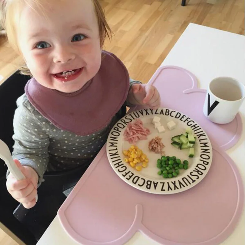 Детская посуда в форме облаков силиконовая подстилка детская Моющийся