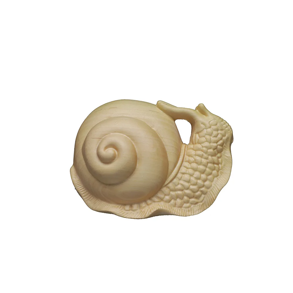 

Boxwood Snail Handle Pieces Creative Home Decoration Solid Wood Animal Car Wenwan Crafts Statues Sculptures Figurines Miniature