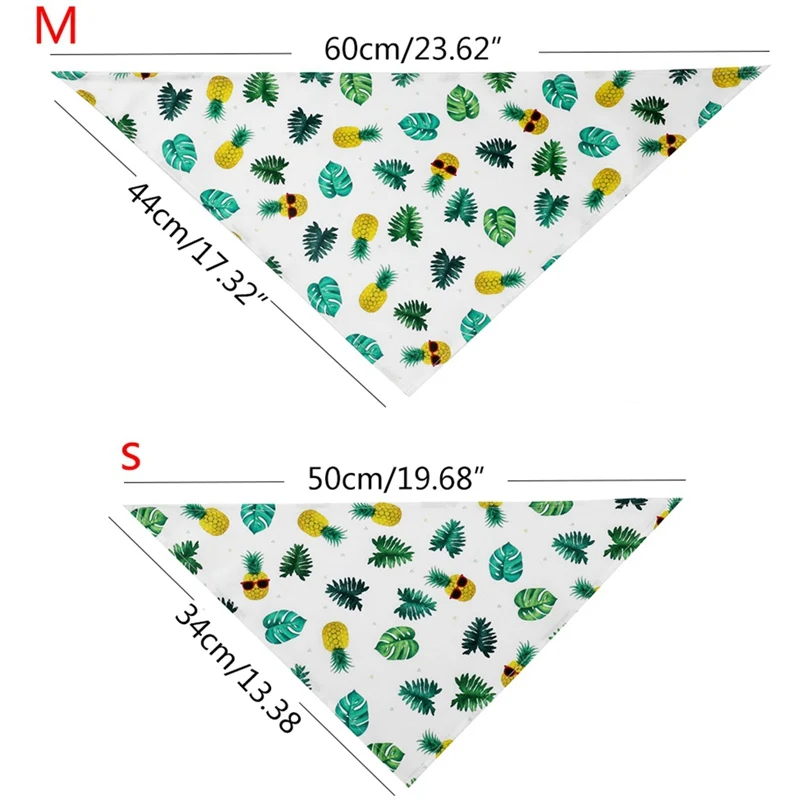 

Dog Cat Bandana Pet Scarf Fruit Print Pet Dog Bandana Cat Scarf Adjustable Neckerchief Cotton Puppy Bibs Grooming Accessories