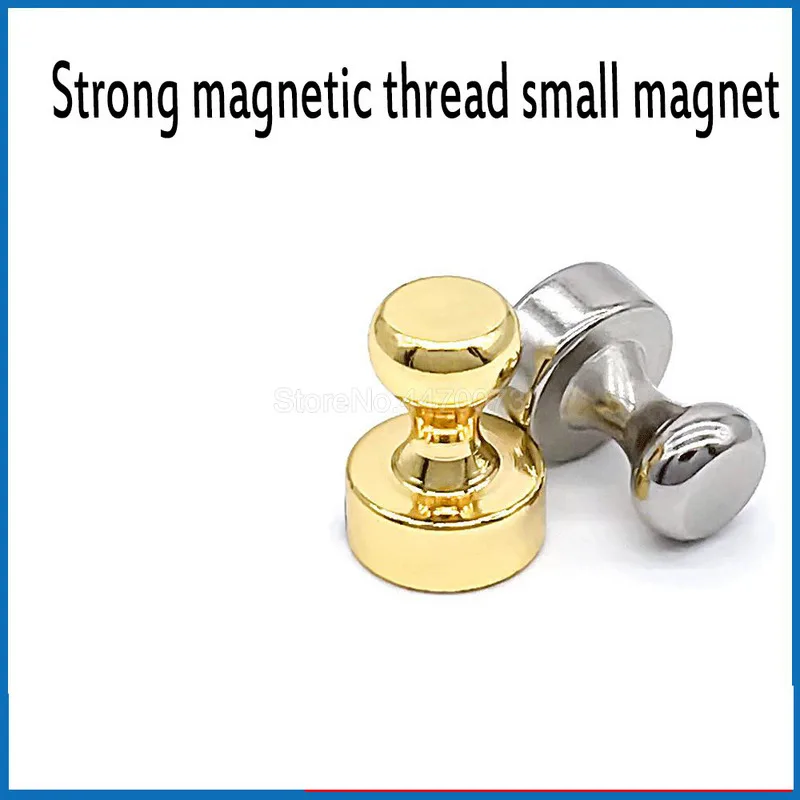 

1Pcs Push Pins Whiteboard Magnets Brushed Nickel Push Pin Strong Magnets Pin Magnet Refrigerator Map Calendar Push Pin