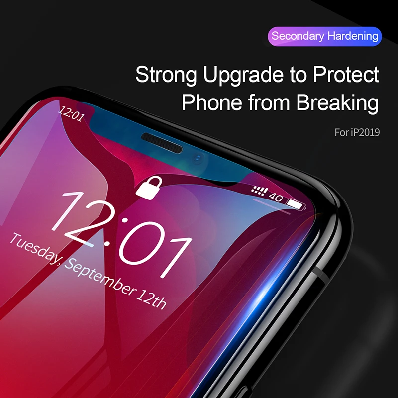 Защитная пленка для экрана Baseus 0 3 мм закаленное стекло iPhone 11 2019 полное покрытие