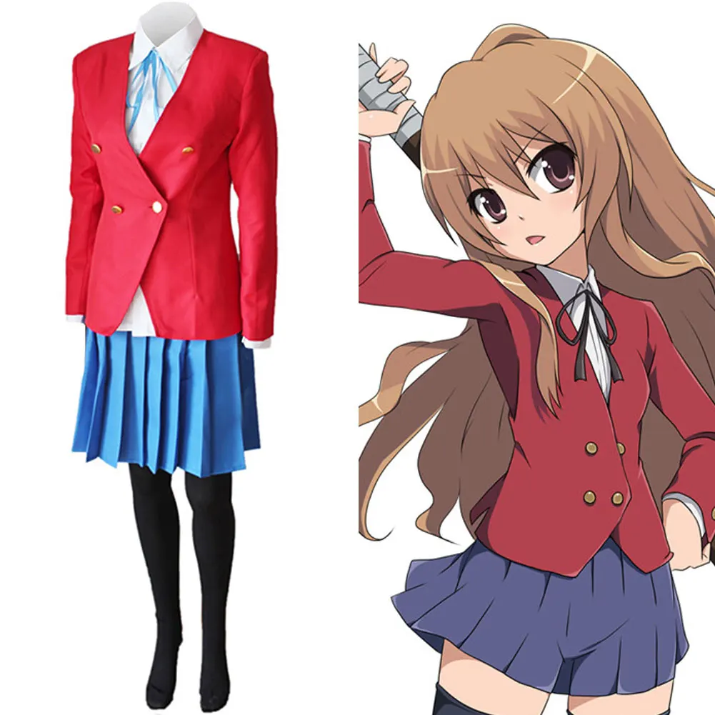 Костюм для косплея из тайги Toradora школьная форма с тигром и драконом Aisaka|Костюмы