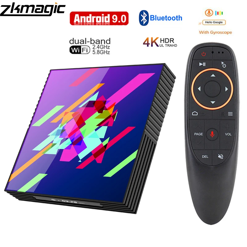 Android 9 0 Smart Tv Box A95XZ2PLUS Bluethooth 2 4/5 0G Wi Fi Google Play TouYube HD 4K USB 3 с голосовой пульт