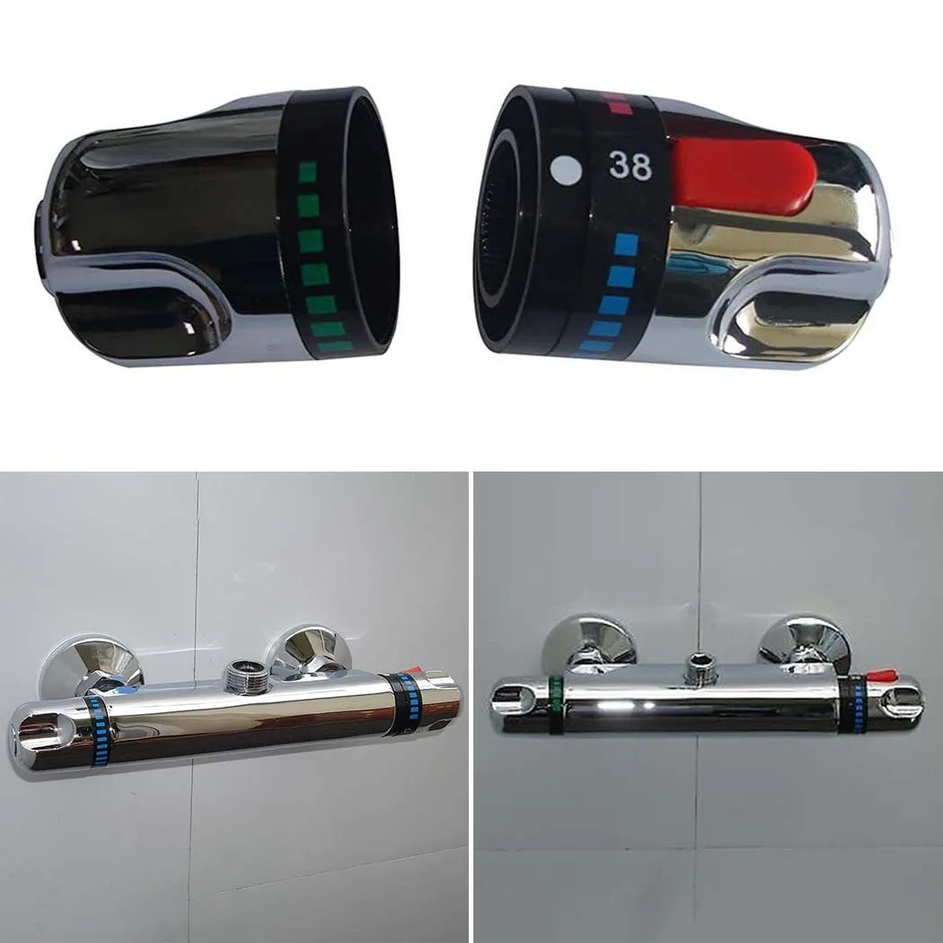 

Brass Pipe Thermostat Faucet Thermostatic On Off Water Control Handles Combo For Bath Shower Mixer Taps Mixing Valve