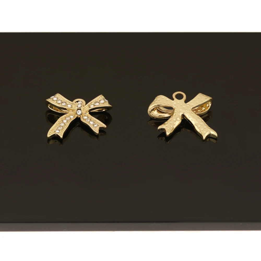 

Cordial Design 50Pcs 17*19MM Jewelry Accessories/Bowknot Shapes/Jewelry Findings & Components/DIY Charms/Rhinestone Pendants