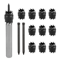 13pcs spot weld cutter set 38 double sided rotary spot weld cutter remover drill bits cut welds kit with replacement blade