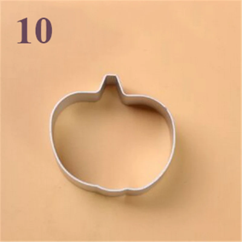 10 Форма для печенья из нержавеющей стали, инструмент для торта, форма для печенья, штампы для резки - Цвет: 10
