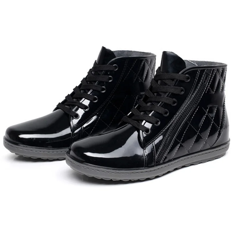 Aleafalling мужские резиновые сапоги водонепроницаемые повседневные удобные M005|shoes