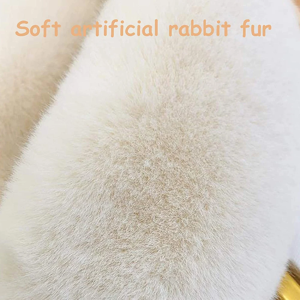 

Women's Knitted Scarf Neckerchief Women Fashion Thick Warm Plush Neck Collar Scarves for Ladies FS99