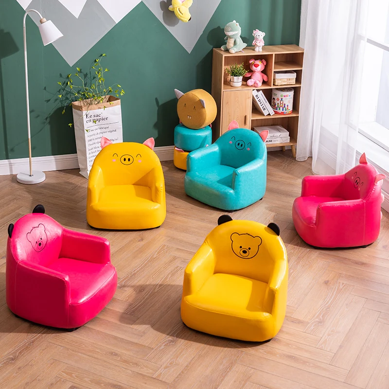 

Children's chair baby short stool children sofa kindergarten writing cartoon cute back bench creative home