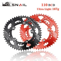 road bike bicycle ultra light chain double chainring gear five claw bcd 110mm 5355t ultra light cnc climbing sprocket