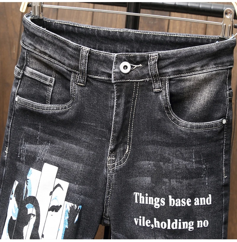 

New Summer thin black man pants Korean self-cultivation Harlan beam men's male skinny elastic trousers sweatpants