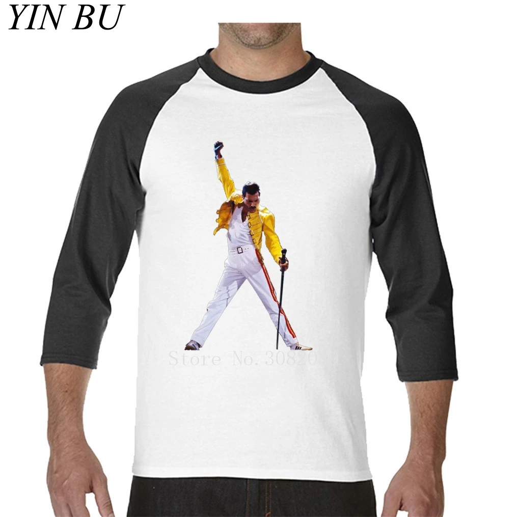 The north Freddie Mercury Hipster Men's T Shirt Man Fruit Mens Shirts Fashion Tees Long Boys Tee Male Tshirt Tops face | Мужская