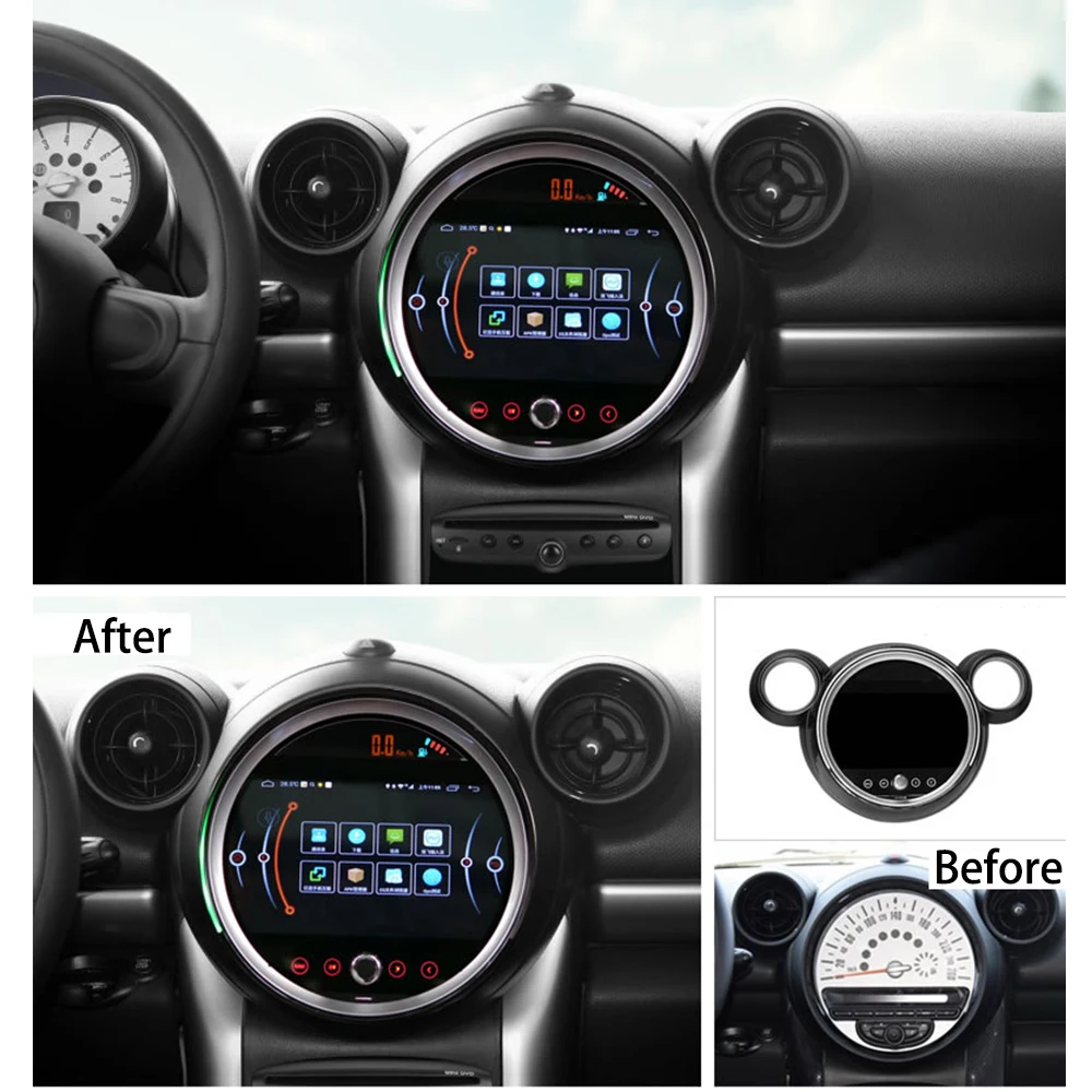 Автомобильный мультимедийный плеер стерео GPS радио навигация Android экран для Mini