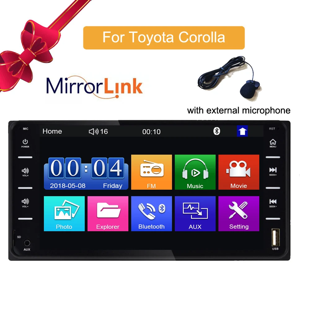Автомобильный аудио MP5 DVD-плеер для Toyota Corolla VIP |