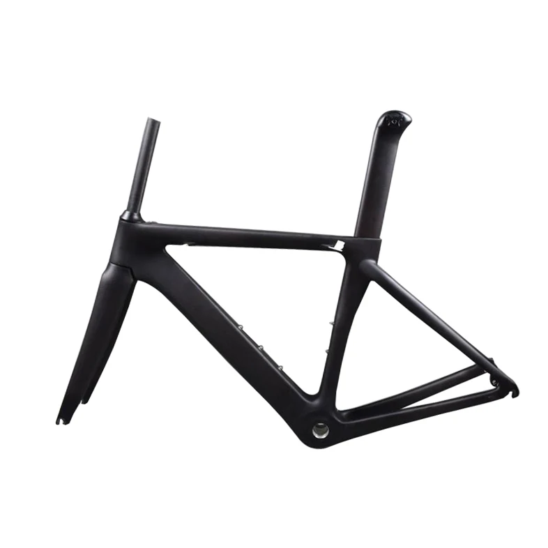 Naked Black DeliHea карбоновая Аэро рамка для дороги Полный дизайн серии Fore Белый велосипед рама матовая отделка в основном EMS - Цвет: Naked Black