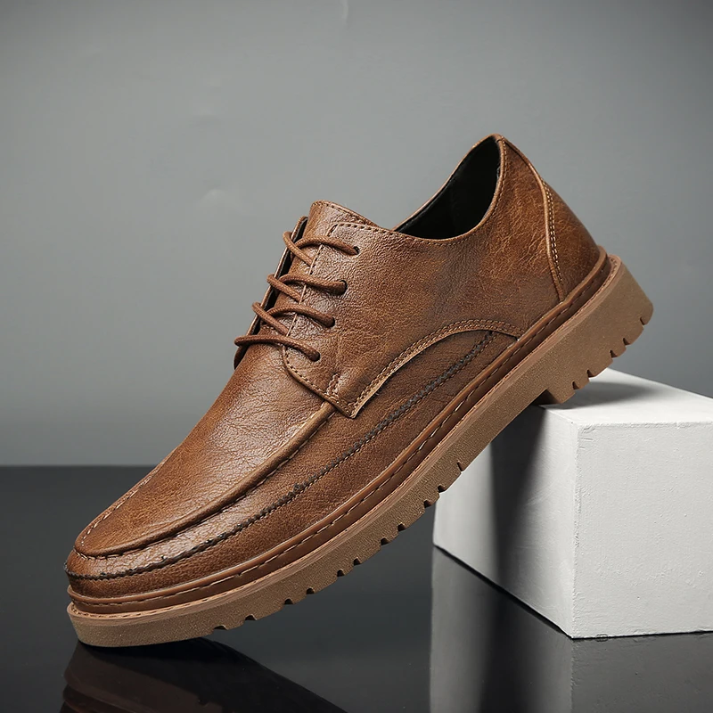 

breathable flat comfortable leather mens cuero informales shoe black Mens shoes hot casual summer para man mens sapato causal