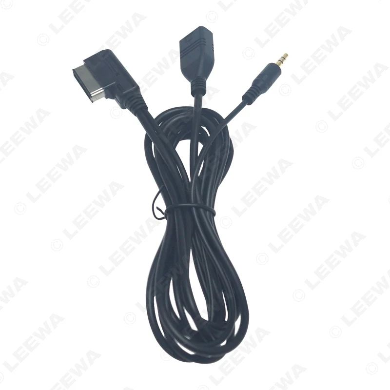 Автомобильный аудио-музыкальный кабель LEEWA 8X 3 5 мм AUX AMI MDI MMI интерфейс USB + зарядное
