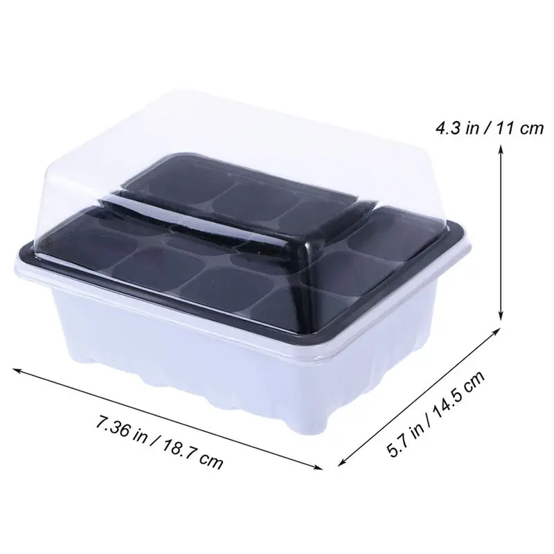 Лидер продаж 10 шт кассета для рассады семян стартер лоток с куполом и основание 12