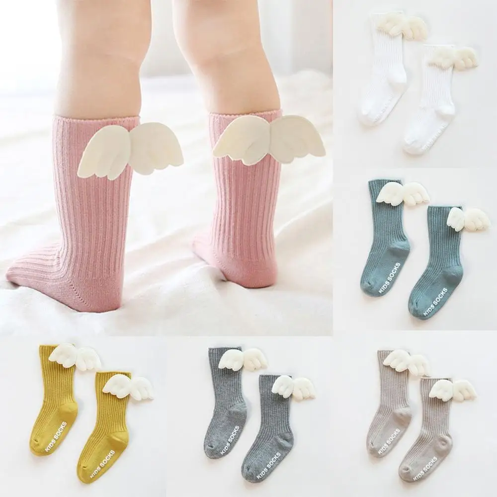 Гольфы с изображением ангела новые носки для маленьких девочек детские гольфы