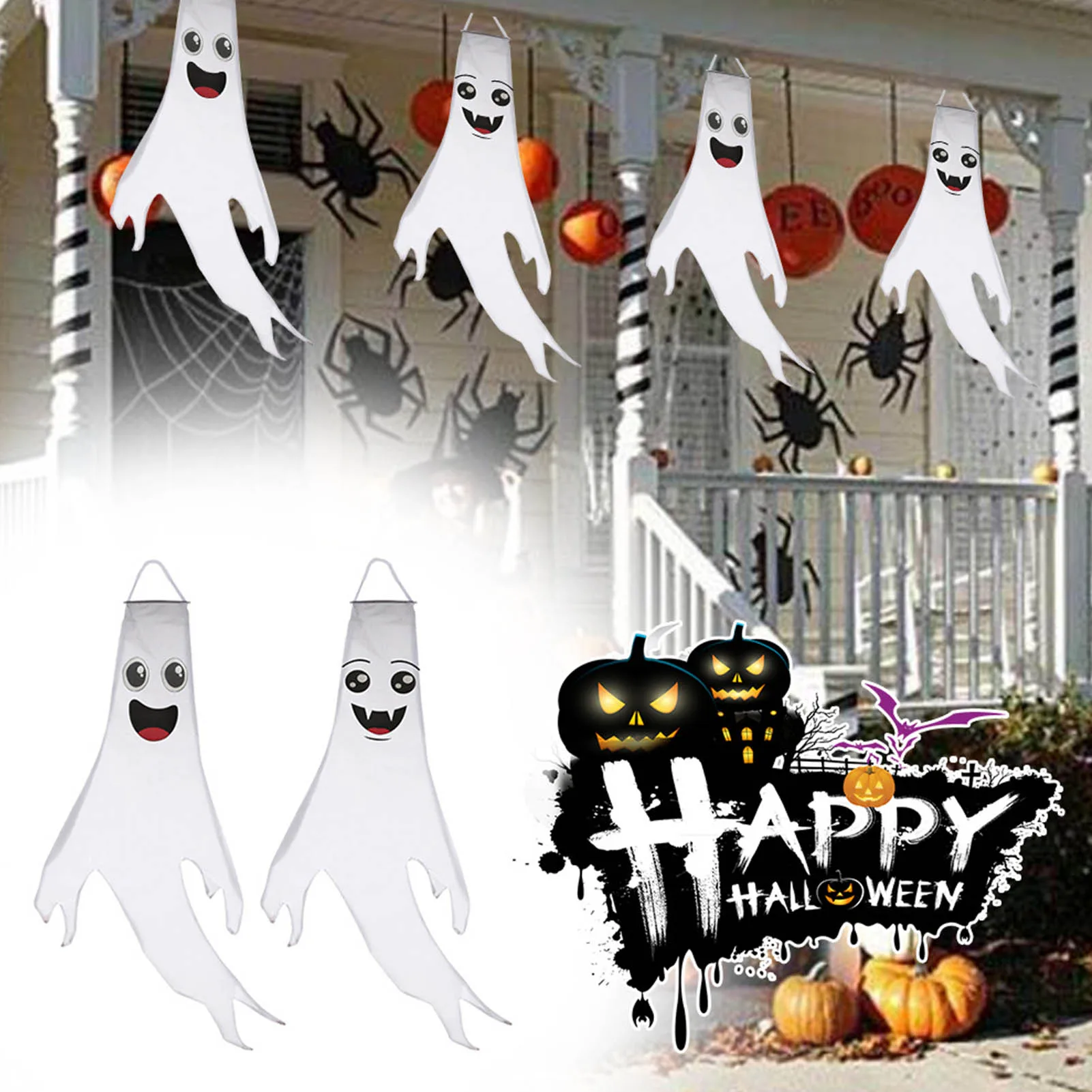 

Halloween Ghost Duct Halloween Outdoor Decoration Home Yard Outdoor Decoration Party Supplies