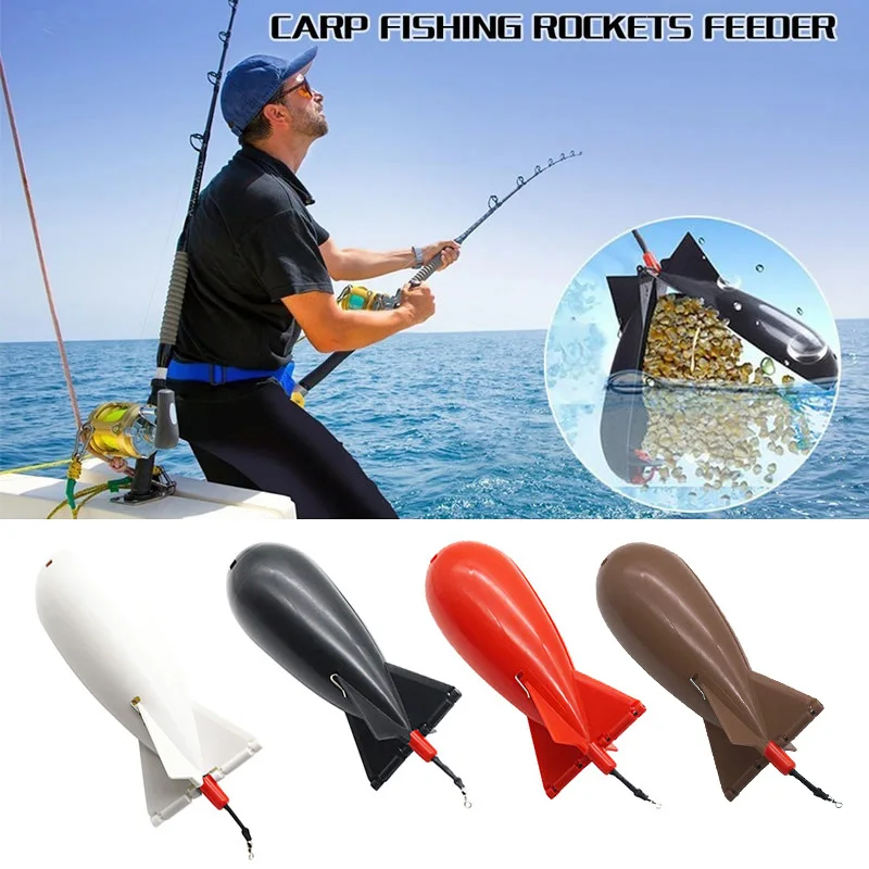 4 цвета рыболовные ракеты бомба снасти кормушки кормушка поплавок Приманка