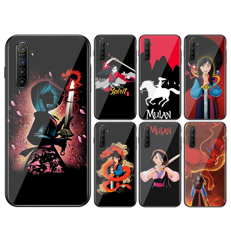 

Princess mulan Shockproof Shell Phone Case For OPPO Reno 4Z 4SE 4F 4 3 Pro Lite 5G 4G 10X ZOOM ACE Black Soft Cover