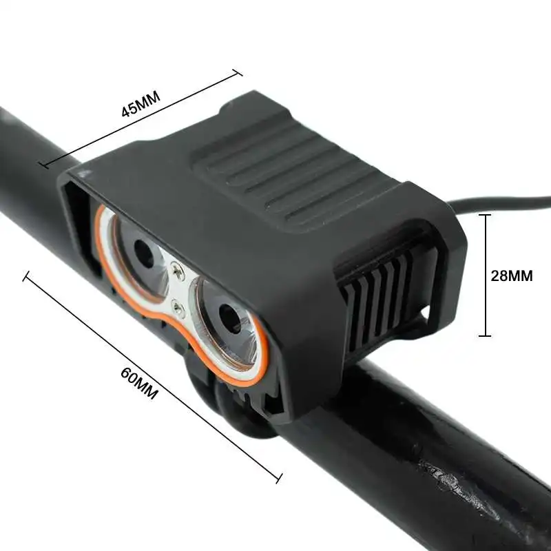 

Bike Flashlight LED Bike HeadLight 2* XM-L2 1800lm Bicycle Front Light Waterproof 3 Mode Mountain for Bicycle Accessories