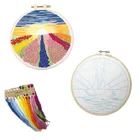 Креативный Набор для вышивки сделай сам с цветочным рисунком, рукоделие, ручная работа, печать, вышивка крестиком, искусство, рукоделие, домашний Декор, живопись